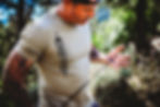 man holding a broadhead