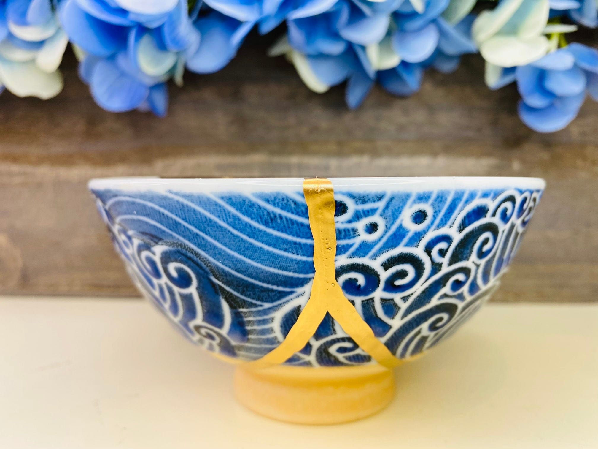 Kintsugi Bowl, Whale Bowl, Fine Art Ceramics, Japanese Decor, Kintsugi Pottery