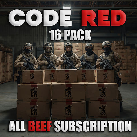 CODE RED 16 PACK ALL BEEF SUBSCRIPTION | CARNIVAULT