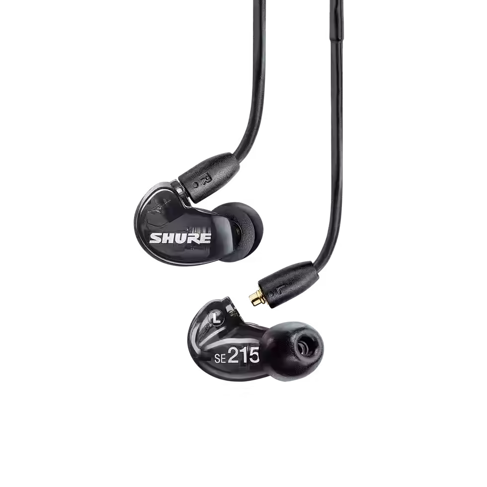 Miniatura: SHURE SE215 PROFESSIONAL SOUND ISOLATING EARPHONES (BLACK) - SE215-K