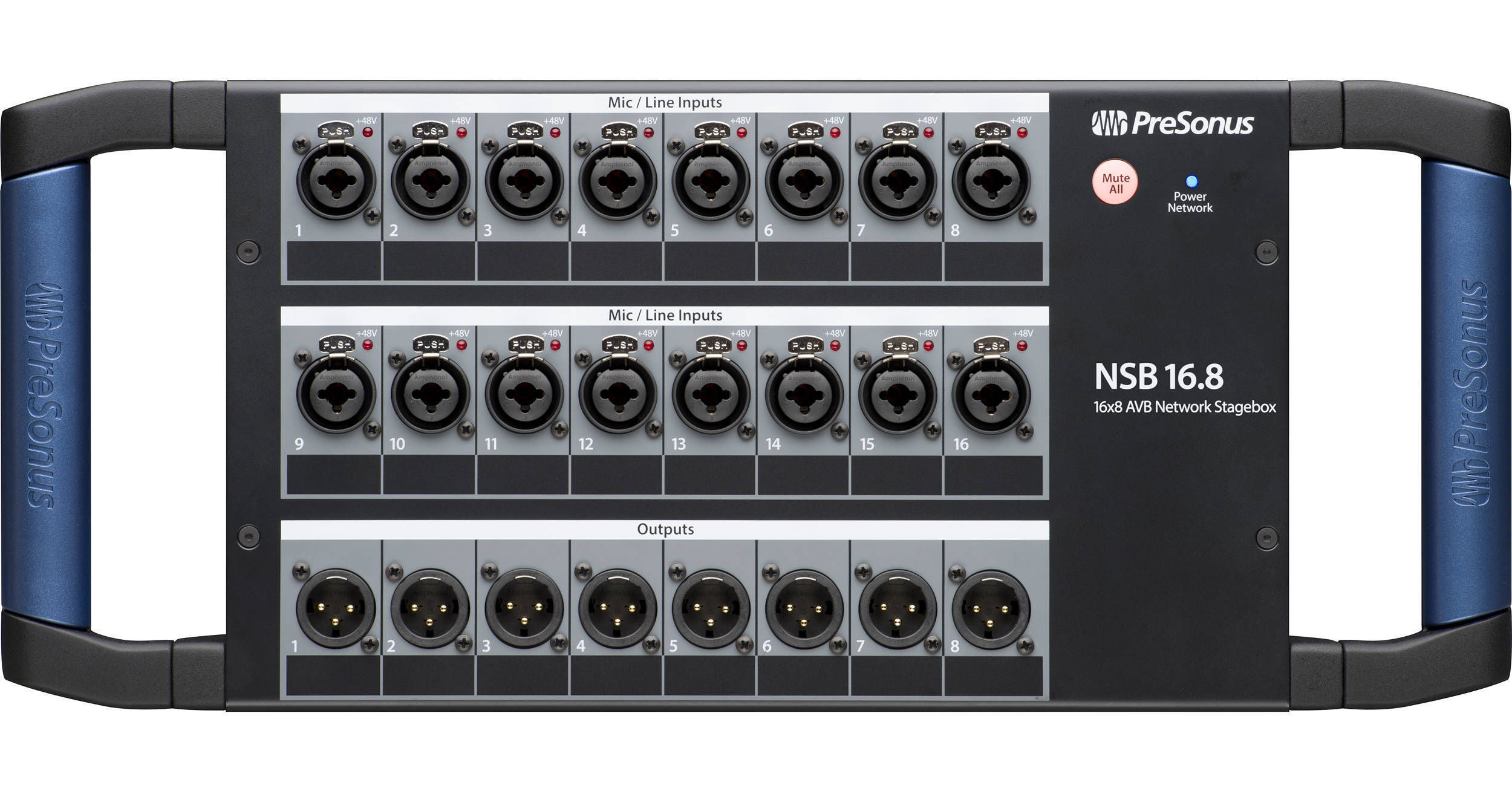 PRESONUS NSB 16.8 - 16 X 8 AVB-NETWORKED STAGE BOX - NSB16.8