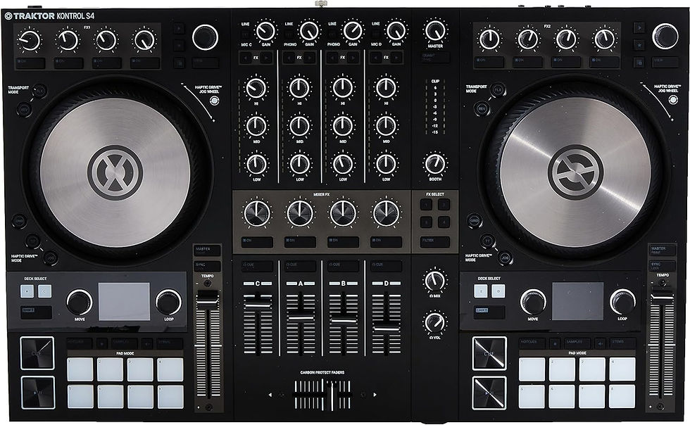 Thumbnail: NATIVE INSTRUMENTS 4-CHANNEL MK3 DJ CONTROLLER - TRAKTOR KONTROL S4 M