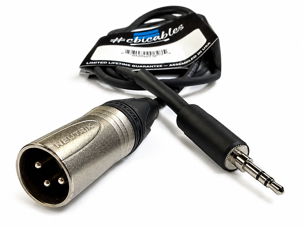 Thumbnail: CBI SNGMX 3.5MM TRS TO XLR MALE SUMMING CABLE (6ft.) - SNGMX-6