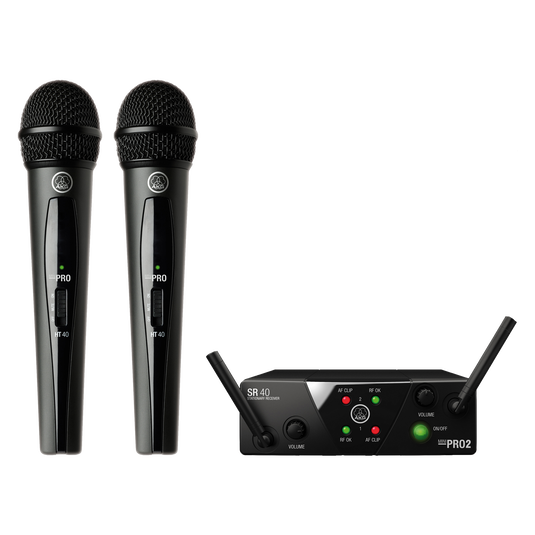 AKG WMS40 MINI DUAL WIRELESS VOCAL SYSTEM - WMS40 MINI DUAL V BD