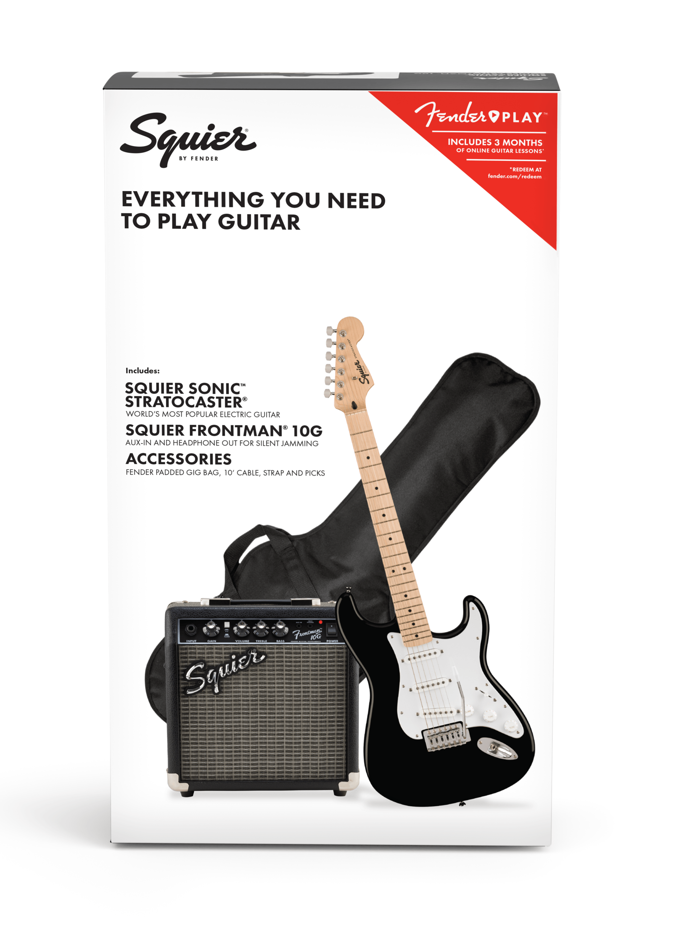 SQUIER SONIC STRATOCASTER PACK - 037-1720-006