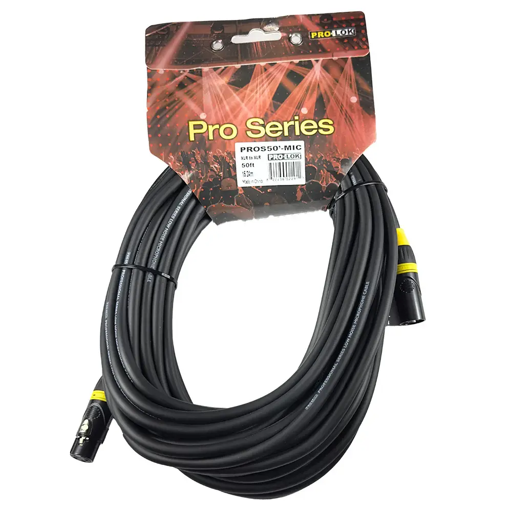 PROLOK PRO SERIES 50' MICROPHONE CABLE - PROS50-MIC