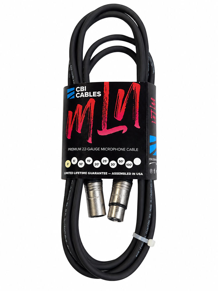 CBI MLN-10 PERFORMER SERIES XLR MICROPHONE CABLE (10ft.) - MLN-10