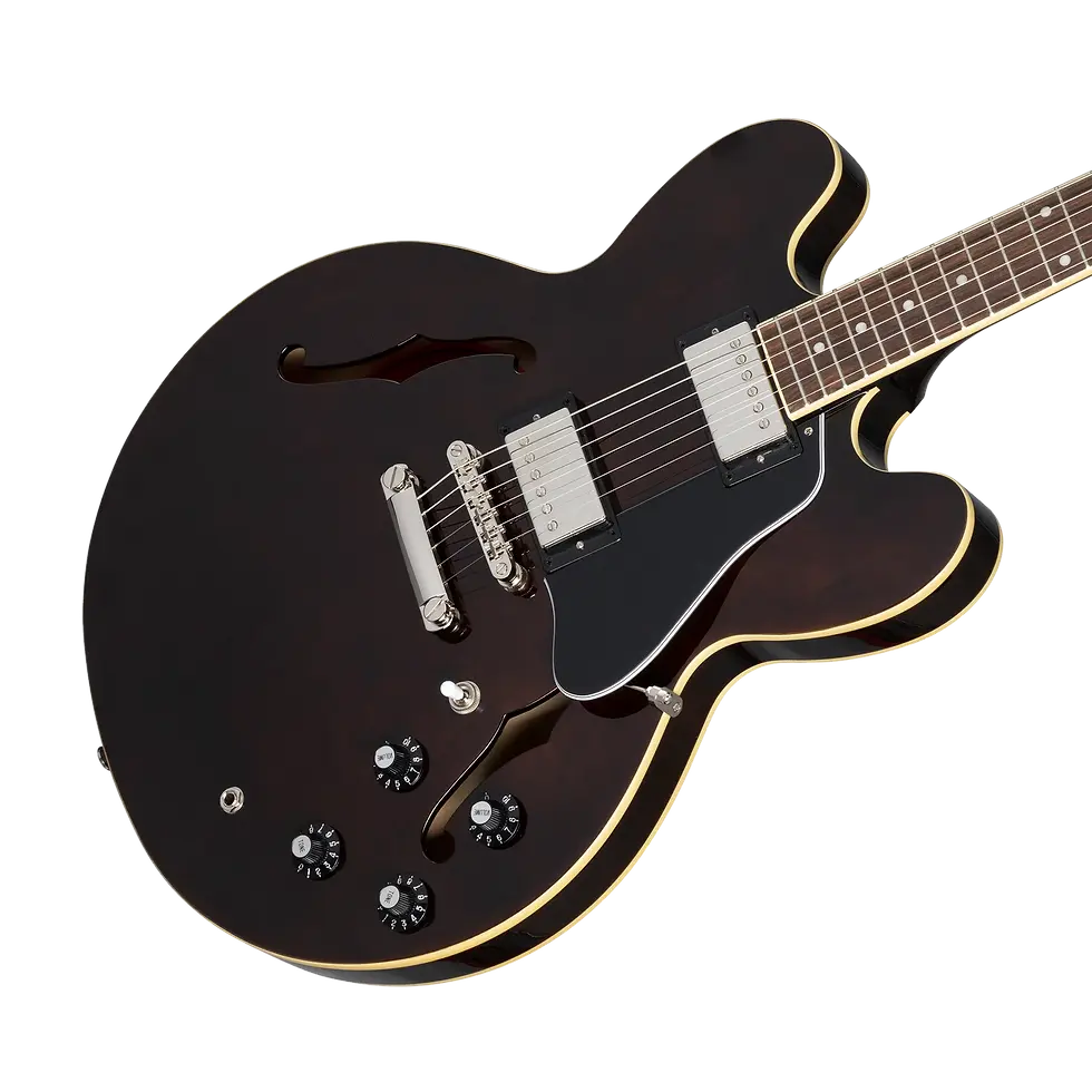 Thumbnail: EPIPHONE JIM JAMES ES-335 SIGNATURE SEMI-HOLLOW BODY - EIES335JJSVWNH3