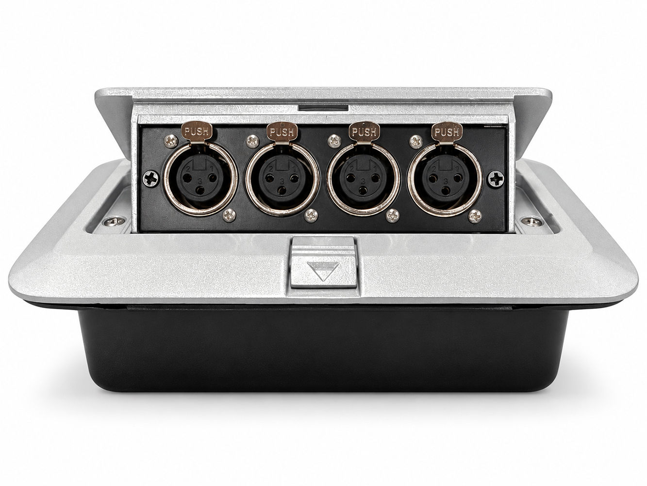 PRO-LOK PGB-4XLRF STAGE FLOOR GROUND BOX - PGB-4XLRF