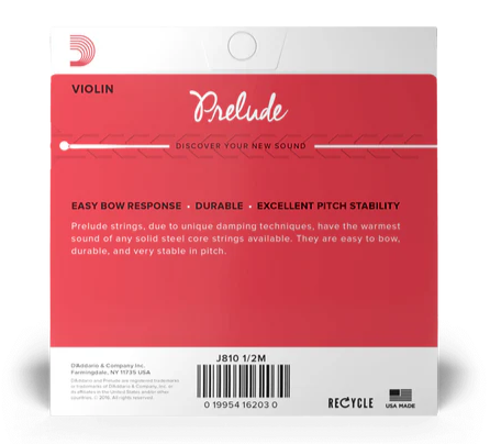Thumbnail: PRELUDE VIOLIN STRING SET, 1/2 SCALE, MEDIUM TENSION - J810 1/2M