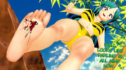 Lum Crushes Shinobu (Barefoot)