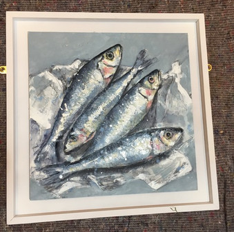 Giles Ward 'fish painting'