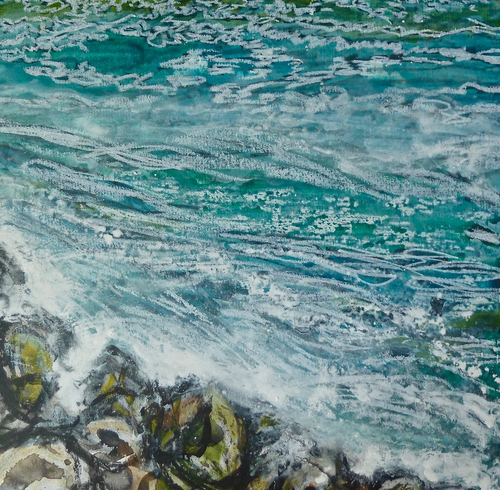 Mixed media painting