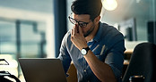 Man stressé