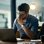 Man stressé