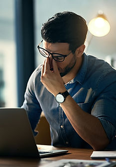 Man stressé