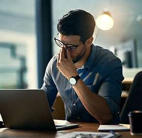 Man stressé