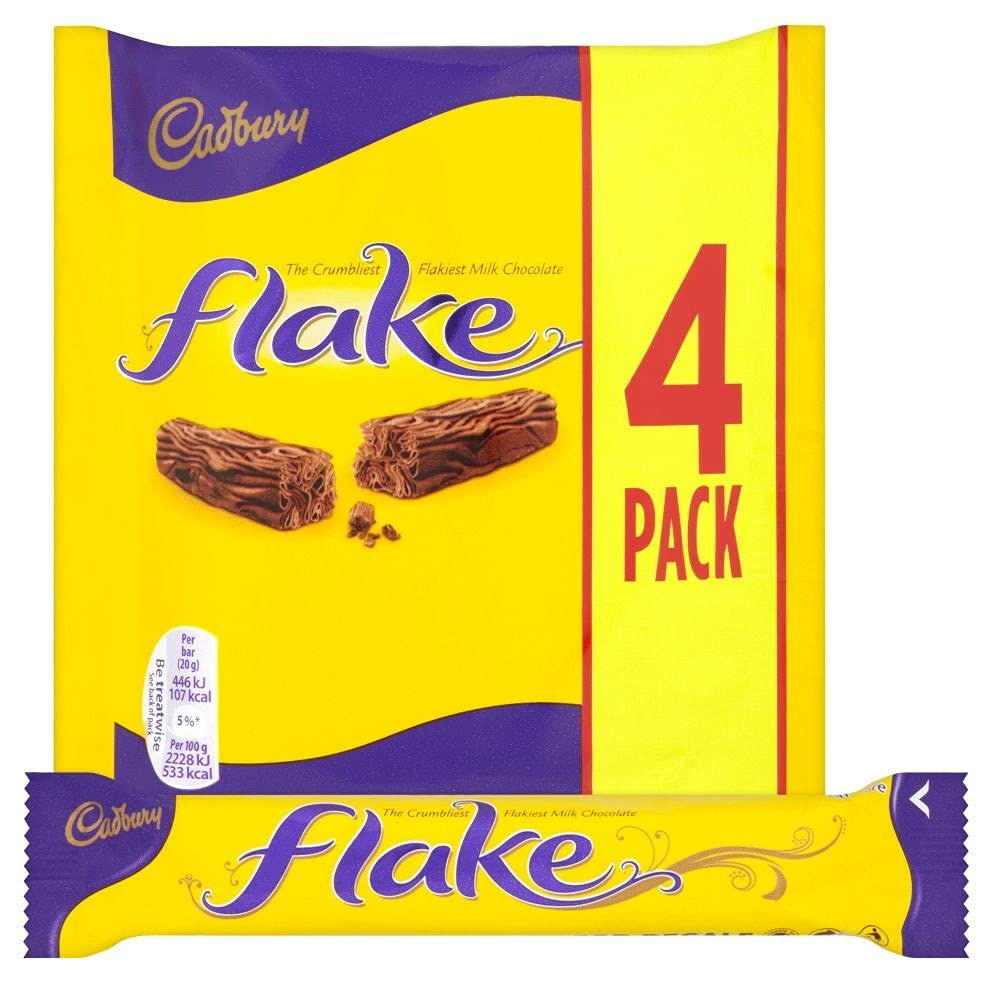 Cadbury Flakes 4 Bars 80g