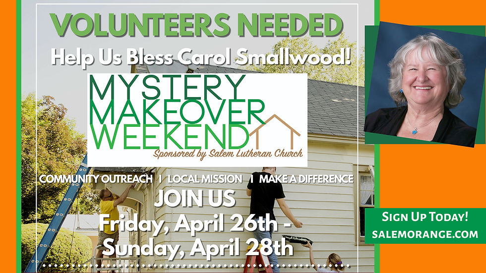 Volunteers Needed - Help us bless Carol Smallwood!