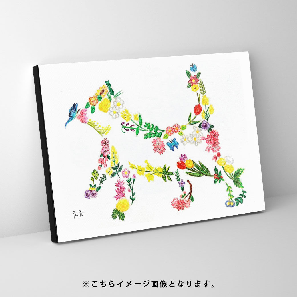 kiki「flower~cat~」フレスコグラフィックパネル