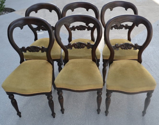 Antique Balloon Chairs BEFORE