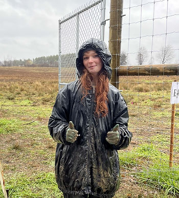 YSU Student Brittain - after planting!