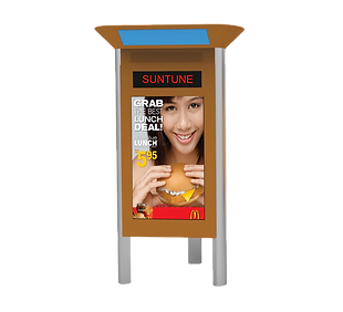 55 Inch Triple Airport Wayfinding Screens