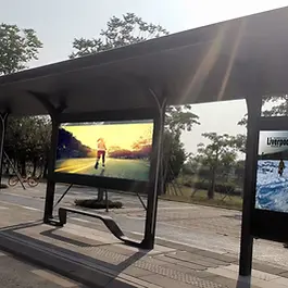 bus stop digital signage