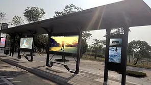 bus stop digital signage