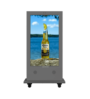 65 Inch Outdoor Digital Signage on Wheels