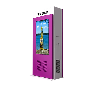 55 Inch And 75 Inch Double-sided Bus Stop Advertising Screens