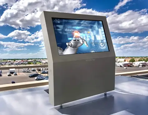 Outdoor LCD screens for interactive brand engagement