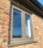 Silvered oak heritage flush styleline french fire escape window fitted in swaffham, kings lynn, norfolk.