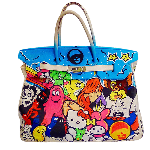 Painted Hermes Birkin by YEAR ZERO LONDON