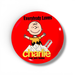 Art plate featuring original artwork titled Everybody Loves Charlie by Year Zero London