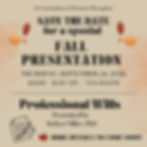 Special Fall Presentation: Professional Wills