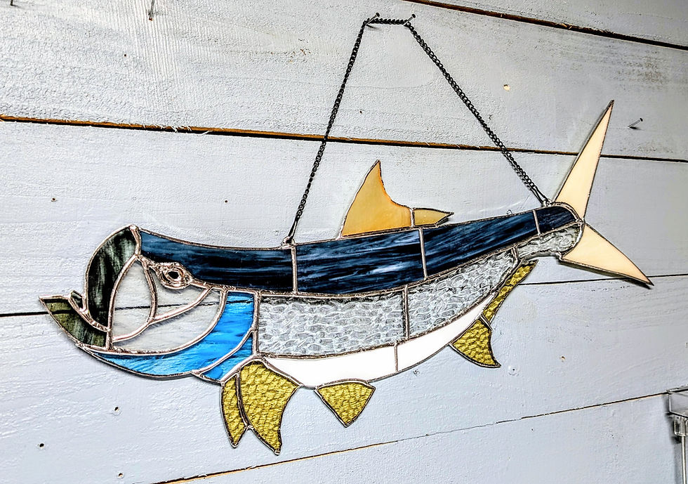 Thumbnail: Stained Glass Tarpon - 26W x 10H