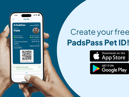Create your free Pet ID. Download PadsPass in the App Store or Google Play