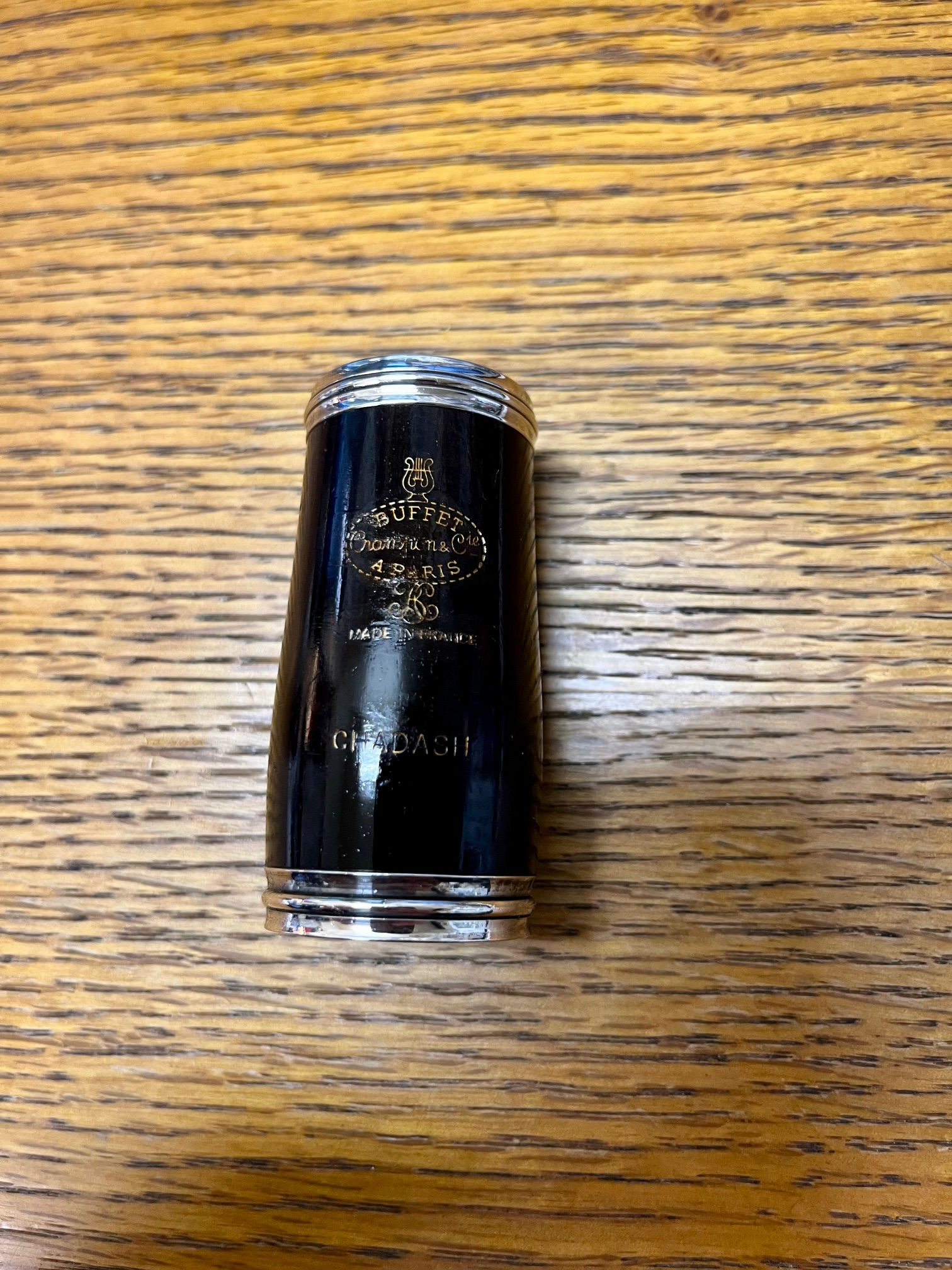 Used Buffet Crampon Chadash 66mm Grenadilla wood clarinet barrel (reverse taper)