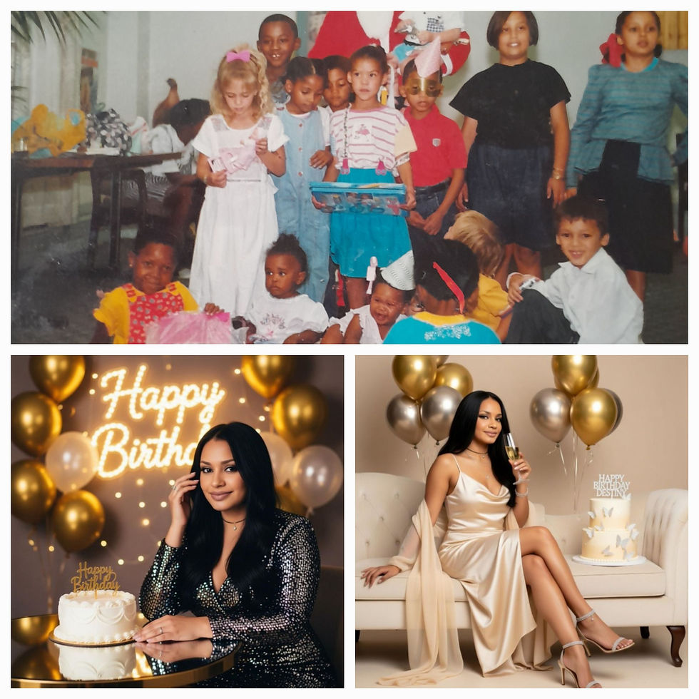 The top picture is the very first party I attended and it was a Christmas party.