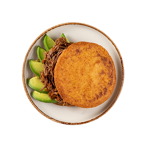 AREPA DE CARNE DESMECHADA