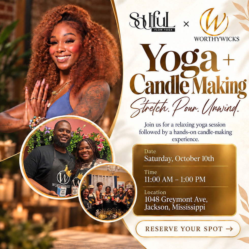 Yoga + Candle Making