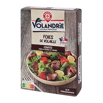 Foies de volaille Volandry confits - 300g
