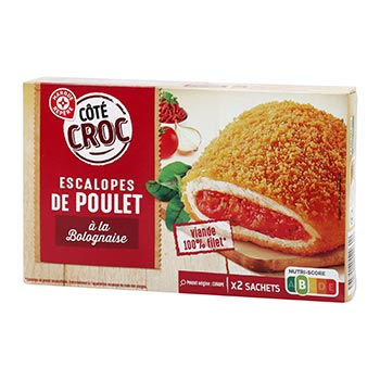 Escalope de poulet Côté Croc À la Bolognaise x2 - 200g
