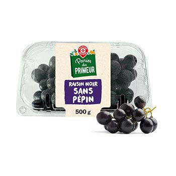 Raisin noir sans pépin Panier du Primeur - 500g