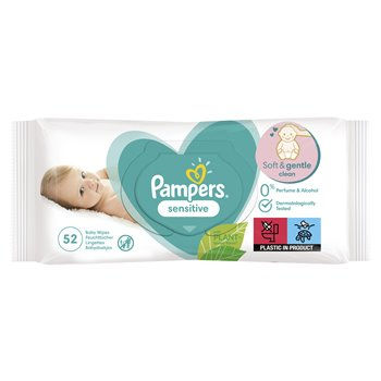 Lingettes bébé Sensitive Pampers x52