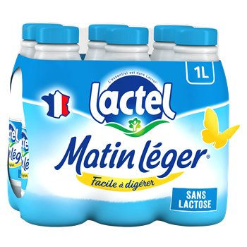 Matin Léger de Lactel Sans lactose 1.2% mg - 6x1L