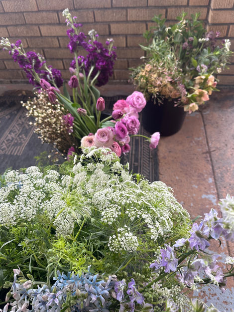 DIY bulk flower buckets