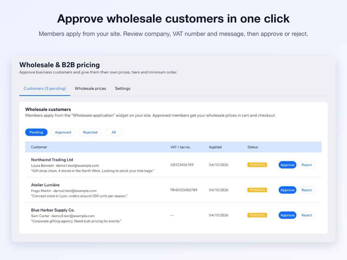 Wholesale & B2B by Optexia screenshot 1