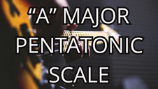 A major pentatonic scale